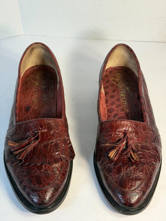 Men\'s Brown Tassel size 9D Loafers main image 13